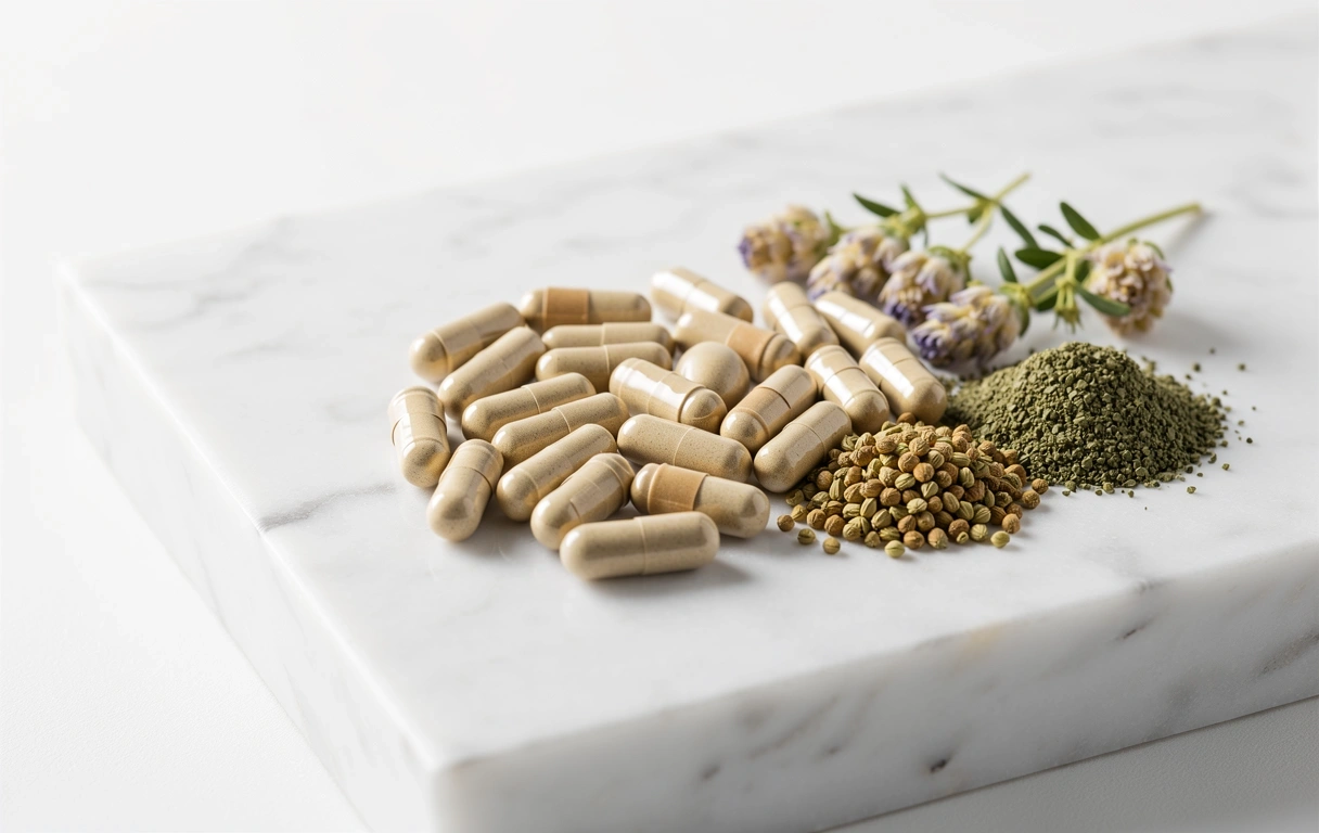 Hochwertige natürliche Kapseln für Vitalität