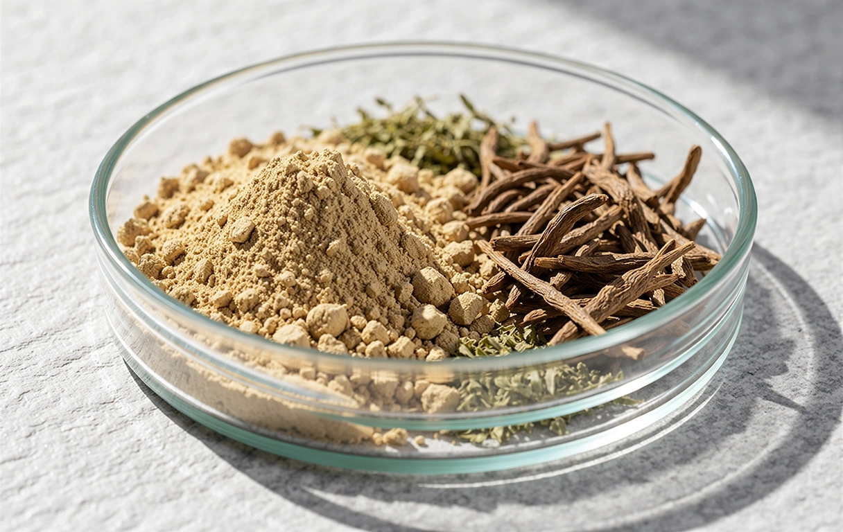 Naturmaterialien für Inhaltsstoffe